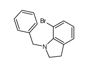 1-苄基-7-溴-2,3-二氢吲哚 结构式