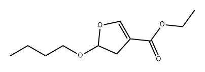 5-丁氧基-4,5-二氢-3-呋喃羧酸乙酯 结构式
