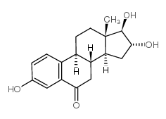 3,16Α,17Β-三羟基-1,3,5(10)-雌甾三烯-6-酮 结构式