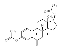 3,17β-Bis(acetyloxy)-1,3,5(10)-estratrien-6-one 结构式