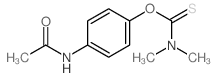 二甲基硫代氨基甲酸 O-(4-乙酰氨基苯基)酯 结构式