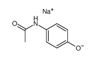 N-(4-羟基苯基)乙酰胺钠盐 结构式