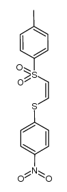 Benzene, 1-methyl-4-[[(1Z)-2-[(4-nitrophenyl)thio]ethenyl]sulfonyl]- 结构式