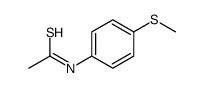 Ethanethioamide, N-[4-(methylthio)phenyl]- 结构式