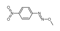 甲氧基(4-硝基苯基)二氮烯-(E)- 结构式
