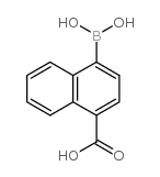 4-羧基萘-1-硼酸 结构式