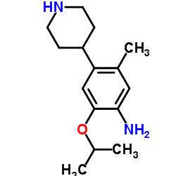 2-异丙氧基-5-甲基-4-哌啶-苯胺 结构式