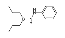 Borinic acid, dipropyl-, 2-phenylhydrazide 结构式
