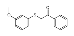2-(3-Methoxyphenyl)sulfanyl-1-phenylethanone 结构式