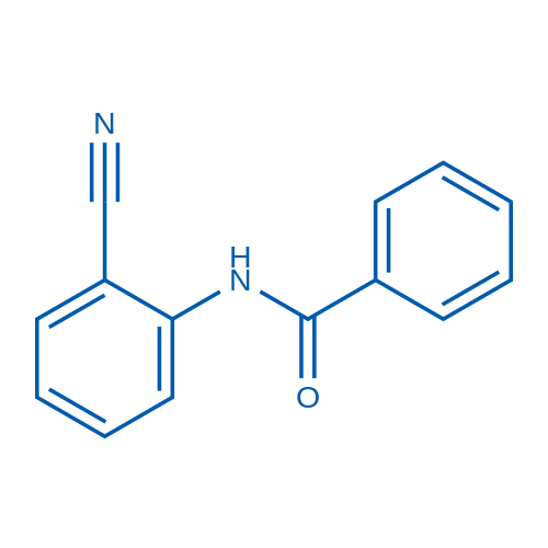 N-(2-氰基苯基)苯甲酰胺 结构式
