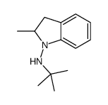 1H-Indol-1-amine, N-(1,1-dimethylethyl)-2,3-dihydro-2-methyl- 结构式