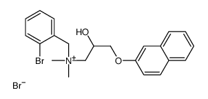 Benzenemethanaminium,2-bromo-N-[2-hydroxy-3-(2-naphthalenyloxy)propyl]-N,N-dimethyl-, bromide (9CI) 结构式