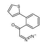 2-重氮-1-[2-(2-噻吩基)苯基]乙酮 结构式