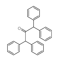 1,1,3,3-四苯基-2-丙酮 结构式