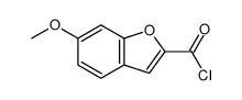 6-甲氧基苯并呋喃-2-甲酰氯 结构式