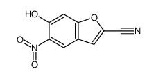6-羟基-5-硝基苯并呋喃-2-甲腈 结构式