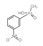 羟甲基(3-硝基苯基)氧化胂 结构式
