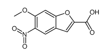 6-甲氧基-5-硝基苯并呋喃-2-羧酸 结构式