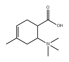 4-甲基-6-(三甲基硅基)-3-环己烯-1-羧酸 结构式