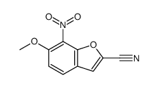 6-甲氧基-7-硝基苯并呋喃-2-甲腈 结构式