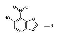 6-羟基-7-硝基苯并呋喃-2-甲腈 结构式