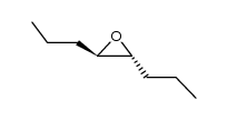 (2R,3R)-2,3-二丙基环氧乙烷 结构式