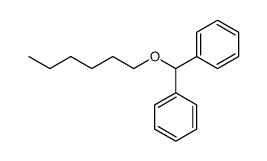 Benzene, 1,1'-[(hexyloxy)methylene]bis- 结构式