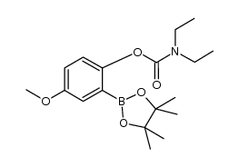 Carbamic acid, N,N-diethyl-, 4-methoxy-2-(4,4,5,5-tetramethyl-1,3,2-dioxaborolan-2-yl)phenyl ester 结构式