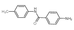 4-氨基-N-(4-甲基苯基)苯甲酰胺 结构式