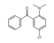 (5-氯-2-(二甲基氨基)苯基)(苯基)甲酮 结构式