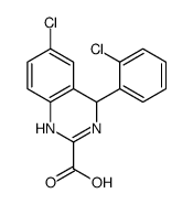 6-氯-4-(2-氯苯基)-1,4-二氢喹唑啉-2-羧酸 结构式