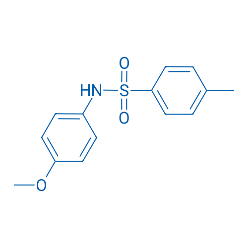 N-(4-甲氧基苯基)-4-甲基苯磺酰胺 结构式