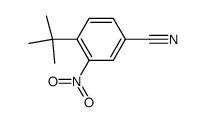 4-叔丁基-3-硝基苯甲腈 结构式
