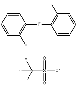 二(2-氟苯基)三氟甲磺酸碘 结构式