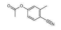 4-乙酰氧基-2-甲基苯甲腈 结构式