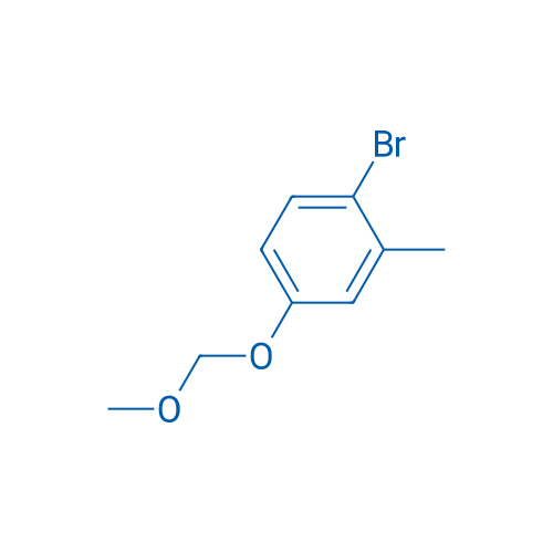 1-溴-4-(甲氧基甲氧基)-2-甲基苯 结构式