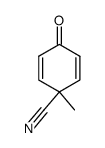 1-甲基-4-氧代-2,5-环己二烯-1-甲腈 结构式