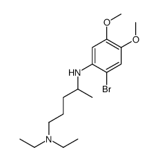 2-Bromo-4,5-dimethoxy-N-[1-methyl-4-diethylaminobutyl]aniline 结构式