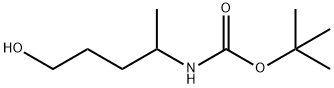 (5-羟基戊-2-基)氨基甲酸叔丁酯 结构式
