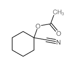 Cyclohexanecarbonitrile, 1-hydroxy-, acetate 结构式