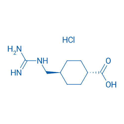反式-4-胍基甲基环己烷甲酸盐酸盐 结构式