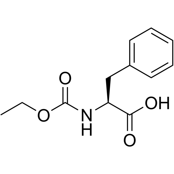 N-乙氧羰基-L-苯丙氨酸 结构式