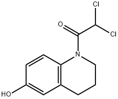 1-(二氯乙酰基)-1,2,3,4-四氢喹啉-6-醇 结构式