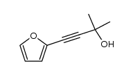 3-Butyn-2-ol, 4-(2-furanyl)-2-methyl- (9CI) 结构式