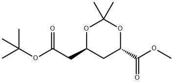 D-赤式-己糖二酸-2,4-二脱氧-3,5-O-(1-甲基亚乙基)-1-(1,1-二甲基乙基)6-甲酯 结构式