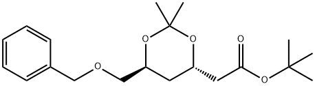 D-erythro-Hexonic acid, 2,4-dideoxy-3,5-O-(1-methylethylidene)-6-O-(phenylmethyl)-, 1,1-dimethylethyl ester 结构式