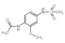 N-[2-甲氧基-4-(甲磺酰氨基)苯基]乙酰胺 结构式