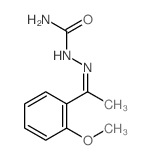 2-[1-(2-甲氧基苯基)亚乙基]肼甲酰胺 结构式