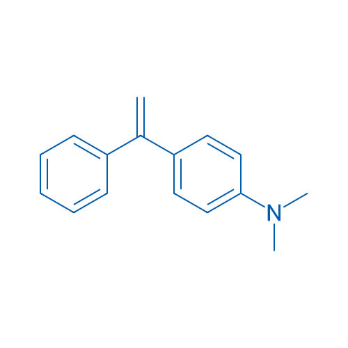 N,N-二甲基-4-(1-苯基乙烯基)苯胺 结构式