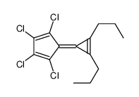 1,2,3,4-Tetrachloro-5-(2,3-dipropyl-2-cyclopropen-1-ylidene)-1,3-cyclo pentadiene 结构式